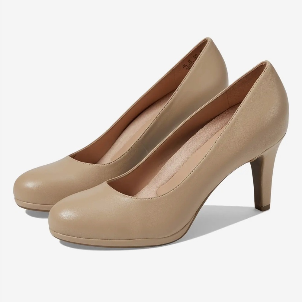 Naturalizer Women's Beige Leather Heels